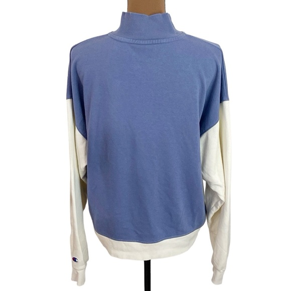 Champion Campus Colorblocked Half Zip Sweatshirt size L - Picture 3 of 13